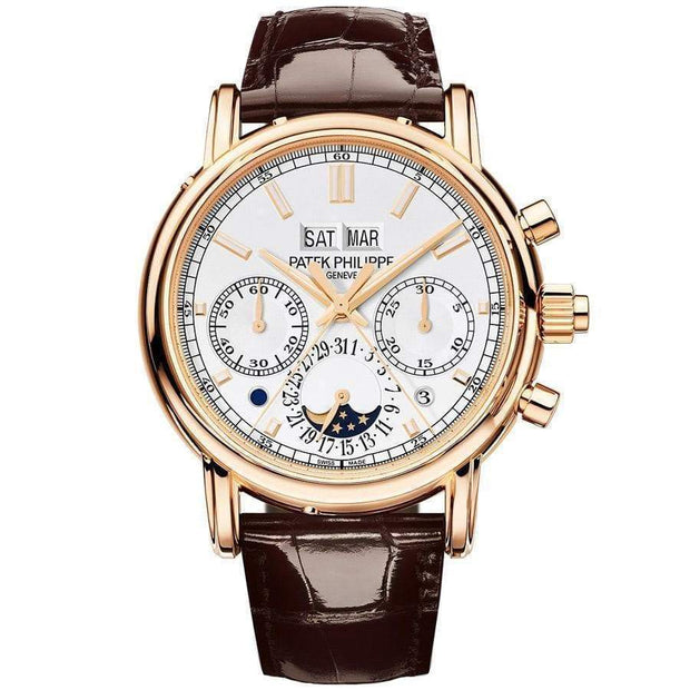 Patek Philippe Grand Complications Split-Seconds Chronograph Perpetual Calendar 40mm 5204R Silver Dial - First Class Timepieces