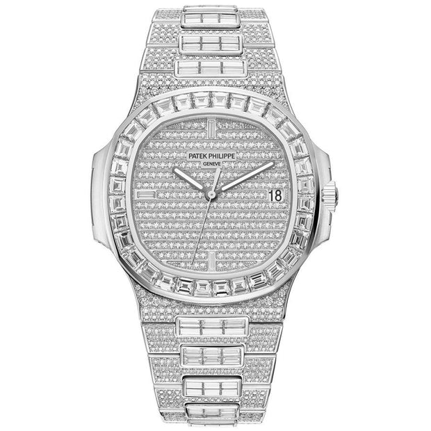 Patek Philippe Nautilus 40mm 5719-10G-010 Diamond Dial-First Class Timepieces