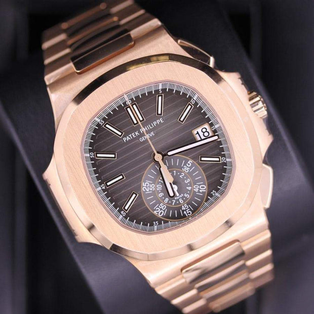 Patek Philippe Nautilus Chronograph 40mm 5980/1R Black Dial - First Class Timepieces