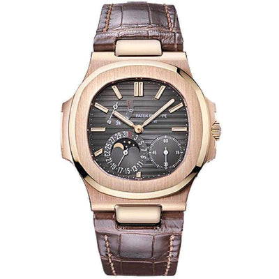 Patek Philippe Nautilus Moon Phase 40mm 5712R Black Dial - First Class Timepieces