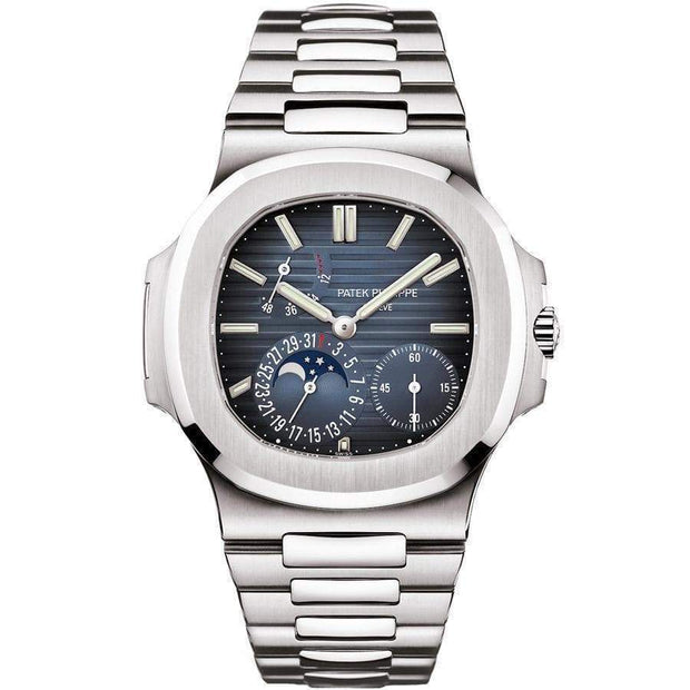 Patek Philippe Nautilus Moon Phases 40mm 5712/1A Blue Dial - First Class Timepieces