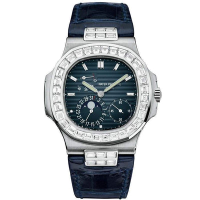 Patek Philippe Nautilus Moon Phases 40mm 5712G Blue Dial-First Class Timepieces