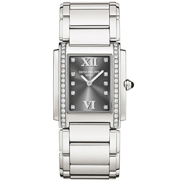 Patek Philippe Twenty-4 Quartz 25mm 4910/10A-010 Grey Dial - First Class Timepieces