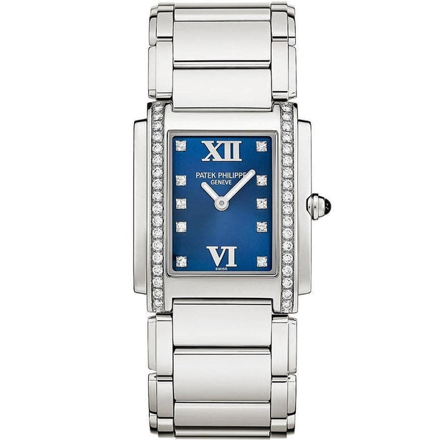 Patek Philippe Twenty-4 Quartz 25mm 4910/10A-012 Blue Dial - First Class Timepieces