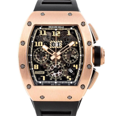 Richard Mille Felipe Massa Ivory Chronograph RM-011 Rose Gold 50mm Overworked Dial-First Class Timepieces