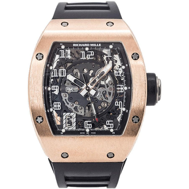 Richard Mille RM010 Rose Gold 48mm Overworked Dial-First Class Timepieces