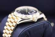 Rolex Day-Date 40 Presidential 228238 Fluted Bezel Black Dial Pre-Owned-First Class Timepieces