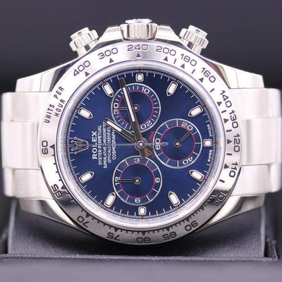 Rolex Daytona 40mm 116509 Blue Dial Pre-Owned-First Class Timepieces
