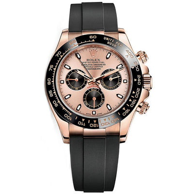 Rolex Daytona 40mm Oyster Flex 116515LN PBK Pink Dial-First Class Timepieces
