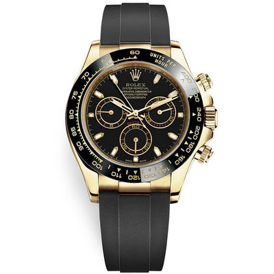 Rolex Daytona 40mm Oyster Flex 116518LN Black Dial-First Class Timepieces