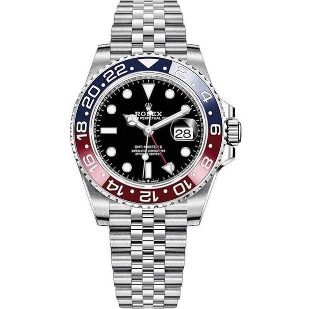 telex om klodset Rolex GMT-Master II "Pepsi" 40mm 126710BLRO Black Dial-First Class  Timepieces