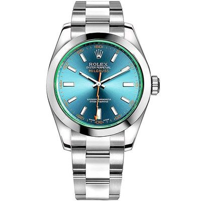 Rolex Milgauss 116400 40mm Blue Dial-First Class Timepieces