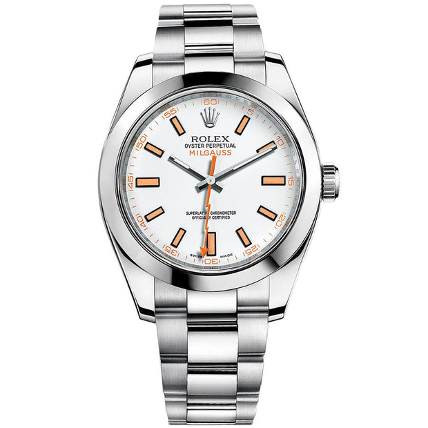 Rolex Milgauss 116400 40mm White Dial-First Class Timepieces