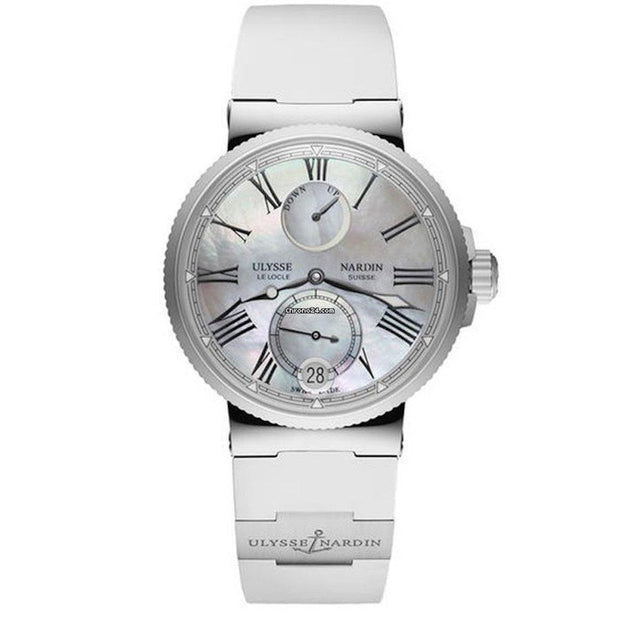 Ulysse Nardin Marine 39mm 1183-160-3/40 Mother Of Pearl Dial-First Class Timepieces