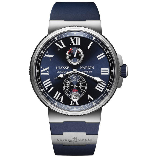 Ulysse Nardin Marine Chronometer 45mm 1183-122-3/43 Blue Dial-First Class Timepieces
