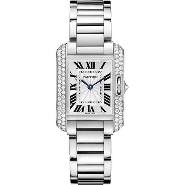 Cartier Tank Anglaise 30mm WT100008 Silver Dial